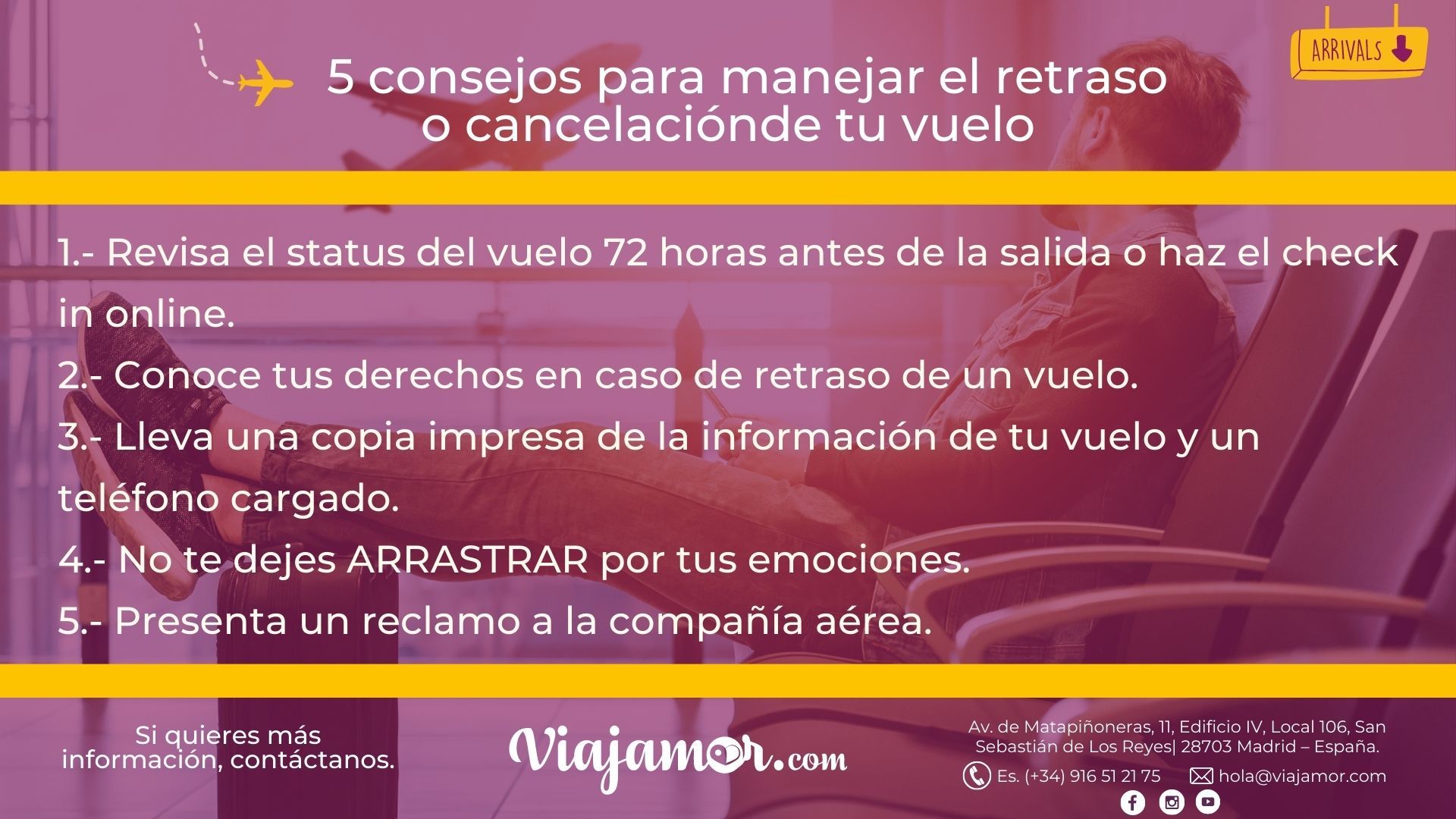 Qué hacer si cancelan tu itinerario
